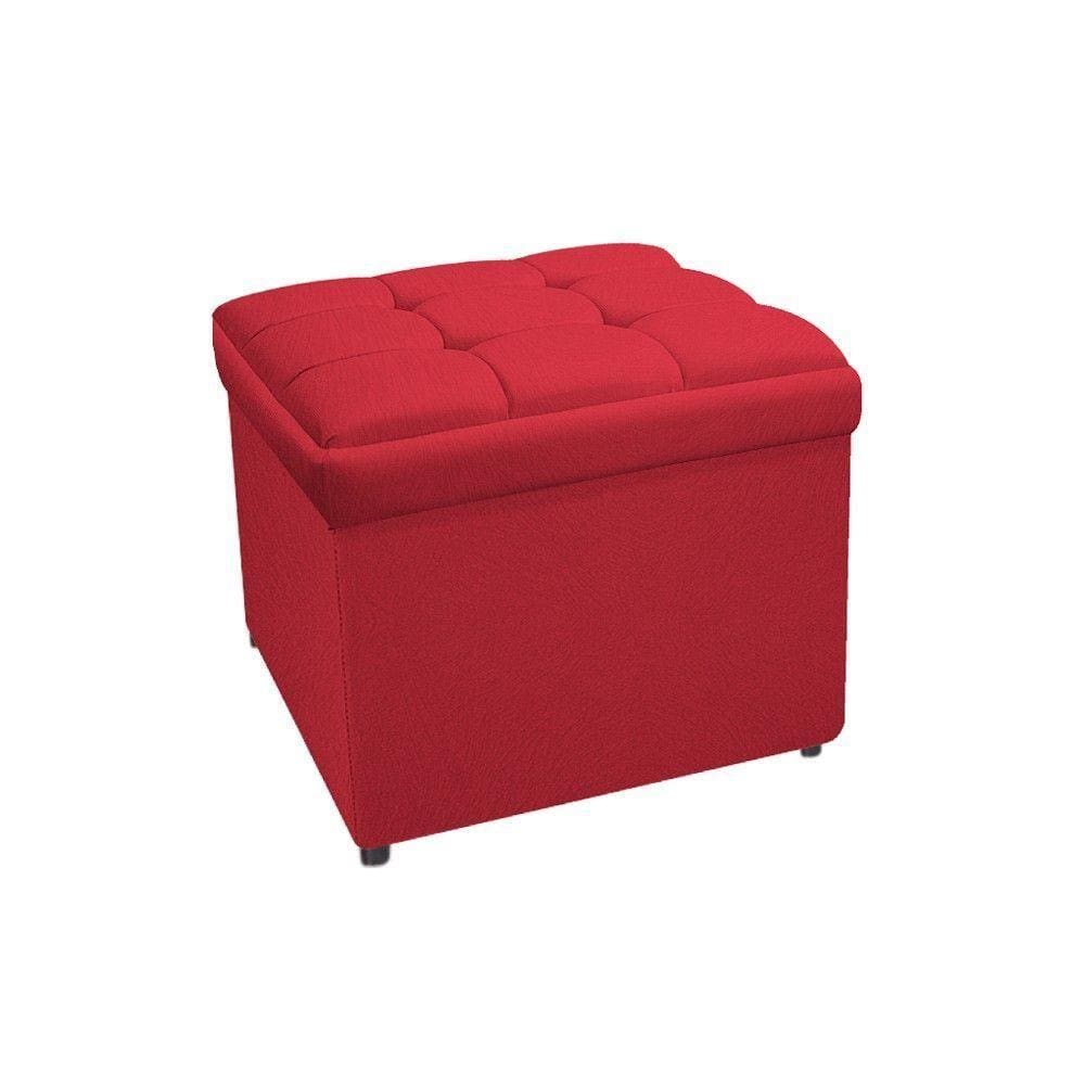 Calçadeira Copenhague 100cm Solteiro Vermelho Adj Decor
