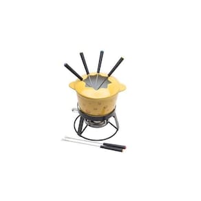 Conjunto De Fondue Amarelo 11 Peças Cheese Bon Gourmet