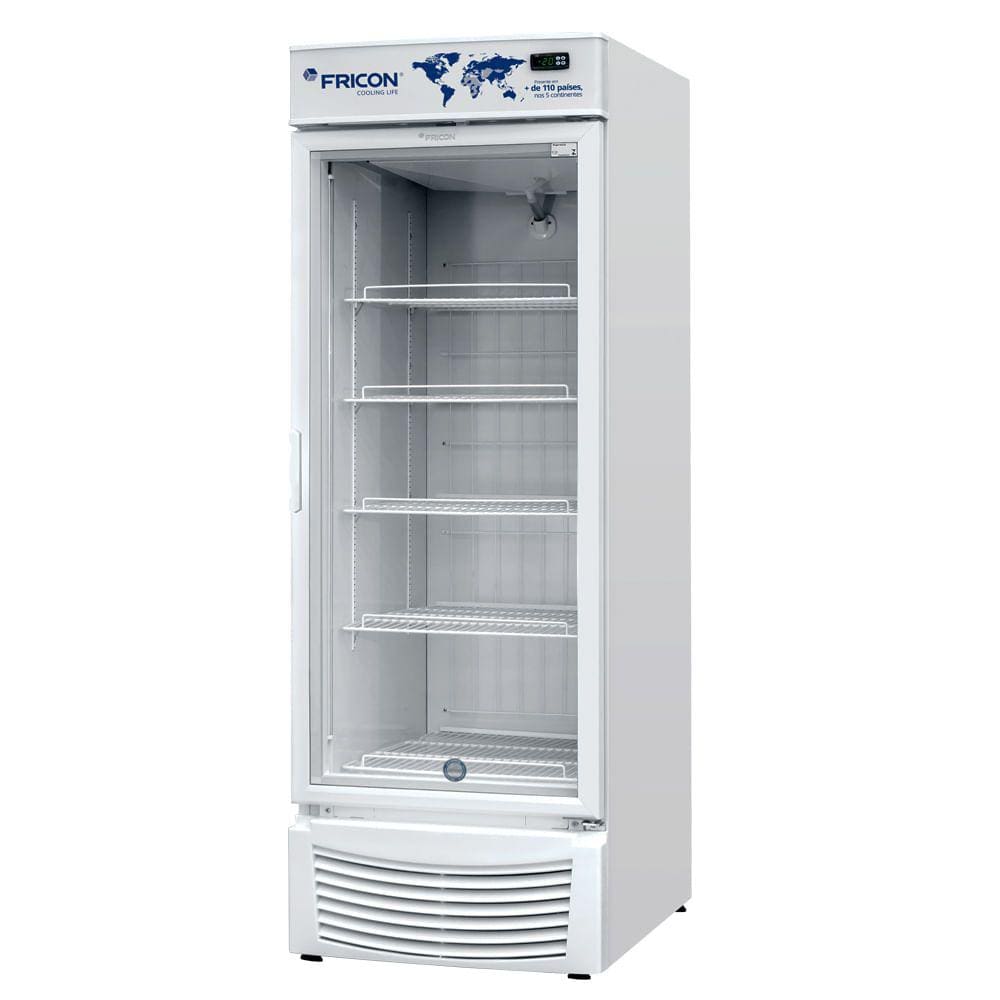 Expositor Vertical de Baixa Temperatura Porta de Vidro 565 Litros Fricon VCFB565-2V000 Branco 220V