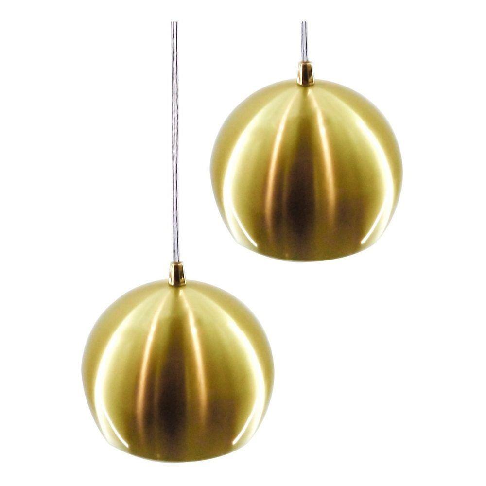 Pendente Bola Dourado Escovado /2 3012