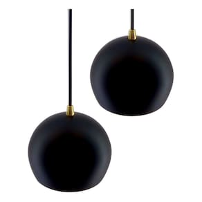 Pendente Bola Preto/Dourado /2 3002
