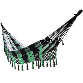 Rede De Dormir Descanso Casal King Luxo Verde Xadrez
