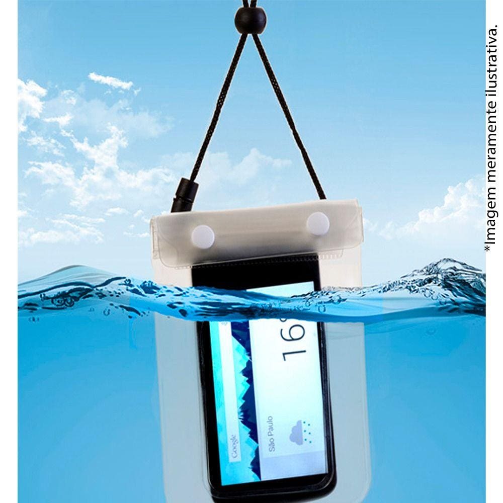 Capa para Celular Estanque Prova D`água, mergulho mar piscina