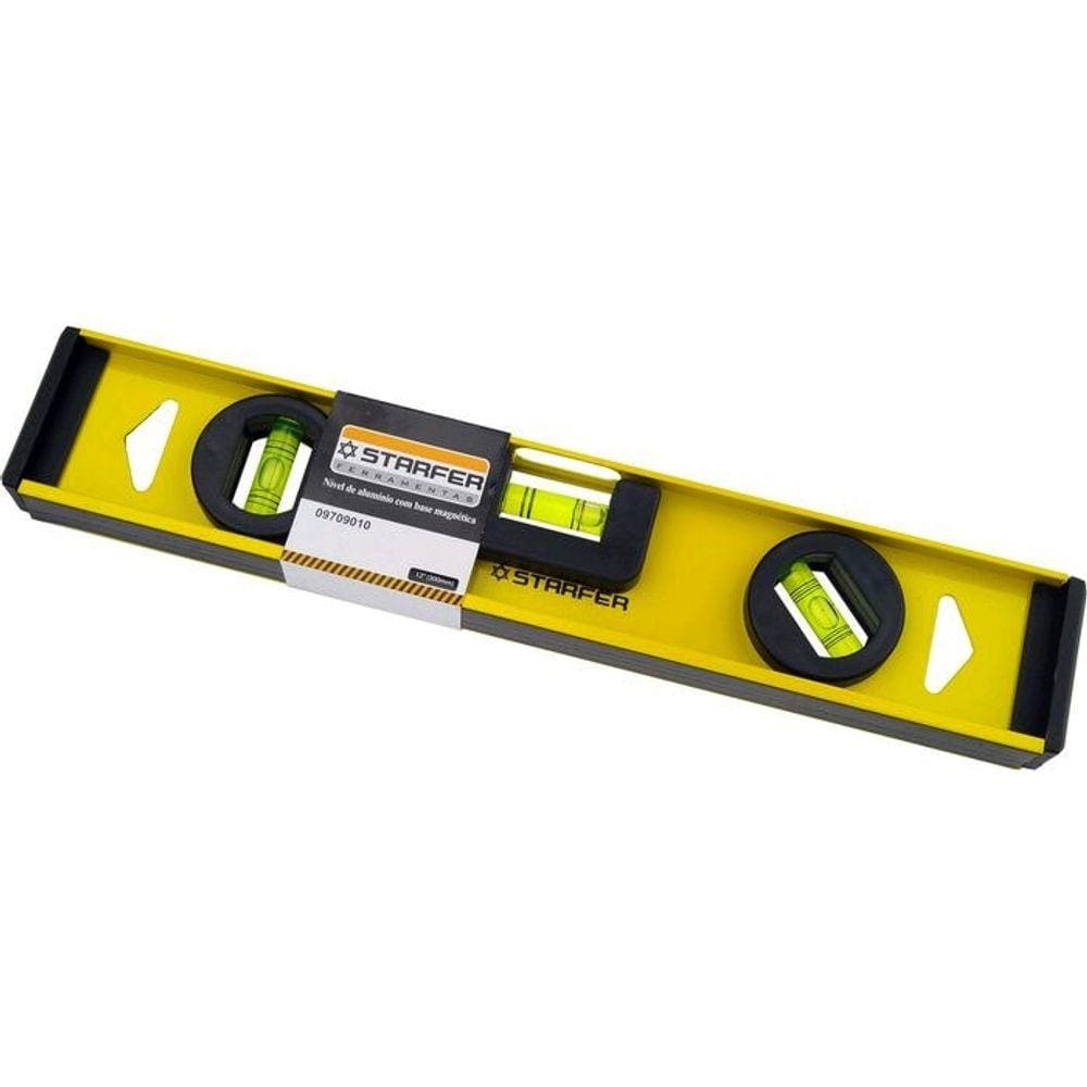 Nível Alumínio Base Magnética Starfer 14