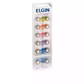 Bateria Elgin Lr44 1.5v Com 10 Unidades Ag13 Lr1154