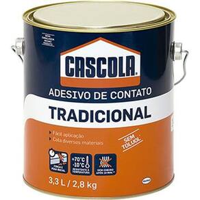Cola Contato Cascola Tradicional sem Toluol 2,8Kg