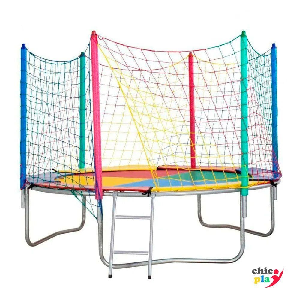 Cama Elástica 2,50m ChicoPlay Lona Colorida Nacional