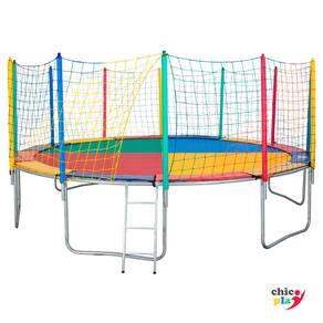 Cama Elástica 4,40m 6 Pés ChicoPlay Lona Colorida Nacional