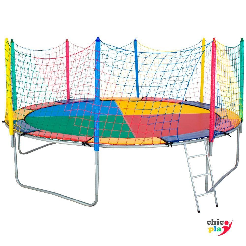 Cama Elástica 3,70m ChicoPlay Lona Colorida Nacional