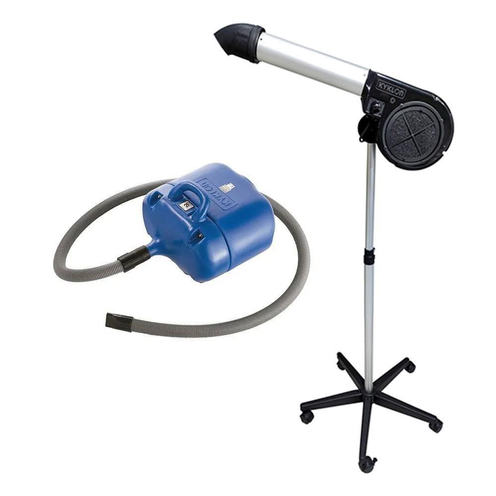 Kit Pet Shop Secador 5000 Black + Soprador Revolution Kyklon Azul