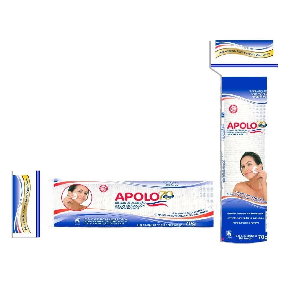 Algodão Apolo Disco 70g - Embalagem c/ 18 unidades