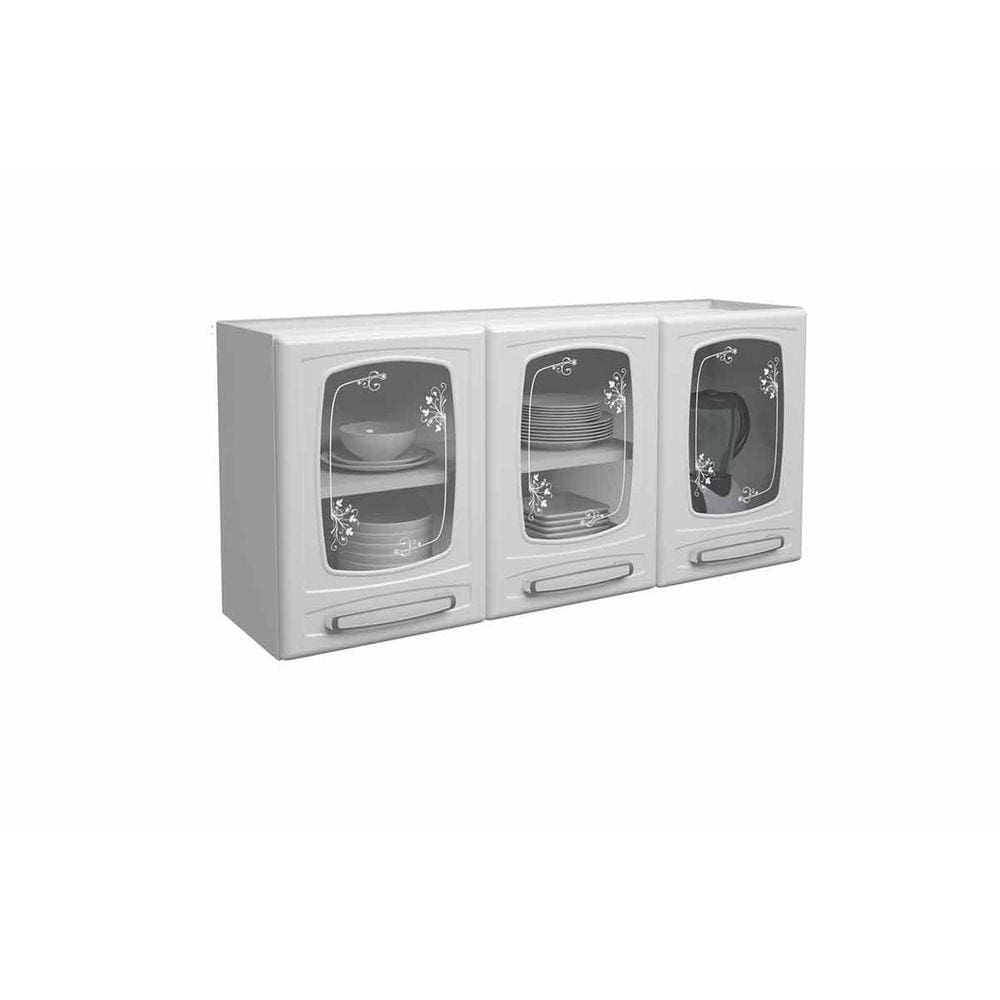 Armário Aéreo Bertolini Evidence 7009 Aço 120cm Branco
