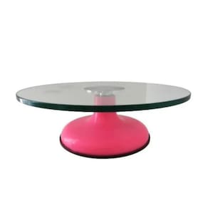 Bailarina Giratória De Vidro Para Decorar Bolos (Rosa Pink)