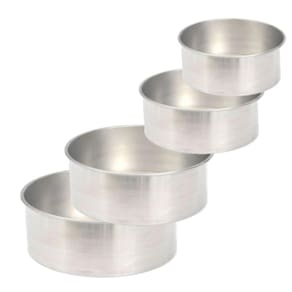 Conjunto Formas Assadeiras Alta Redonda P/ Bolo Com 4 Peças
