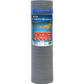 Tela Coleira Branca para Viveiro ½ x 26 x 0,60m 50m