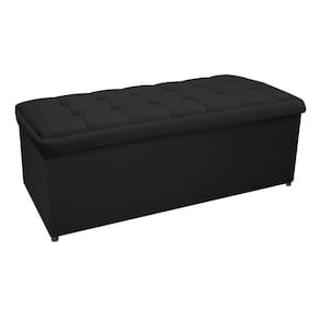 Calçadeira Copenhague 195cm King Size Corano Preto Adj Decor