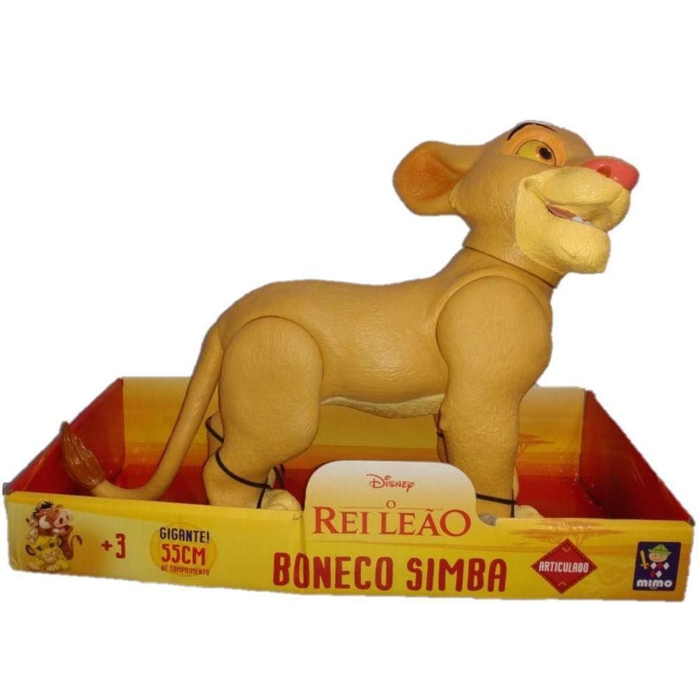 Boneco Simba Gigante 55 Cm Articulado O Rei Leão Mimo