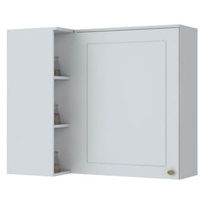 Armário Aéreo Cozinha 83 Cm Americana 1 Porta 100% Mdf Branco Hp C359 - Henn