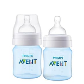 Kit 2 Mamadeiras Classica Philips Avent 125Ml + 260Ml Azul