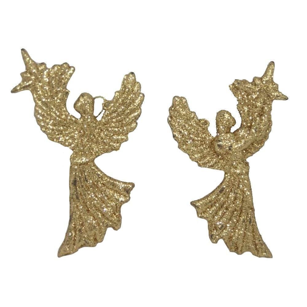 Enfeite Anjo Dourado - 2 Unidades