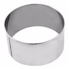 Cortador De Massa Redondo 8cm X 5cm Alt. Inox Kit 3 Peças