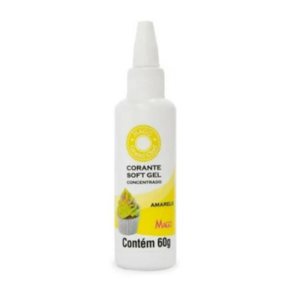 Corante Soft Gel Amarelo 60g