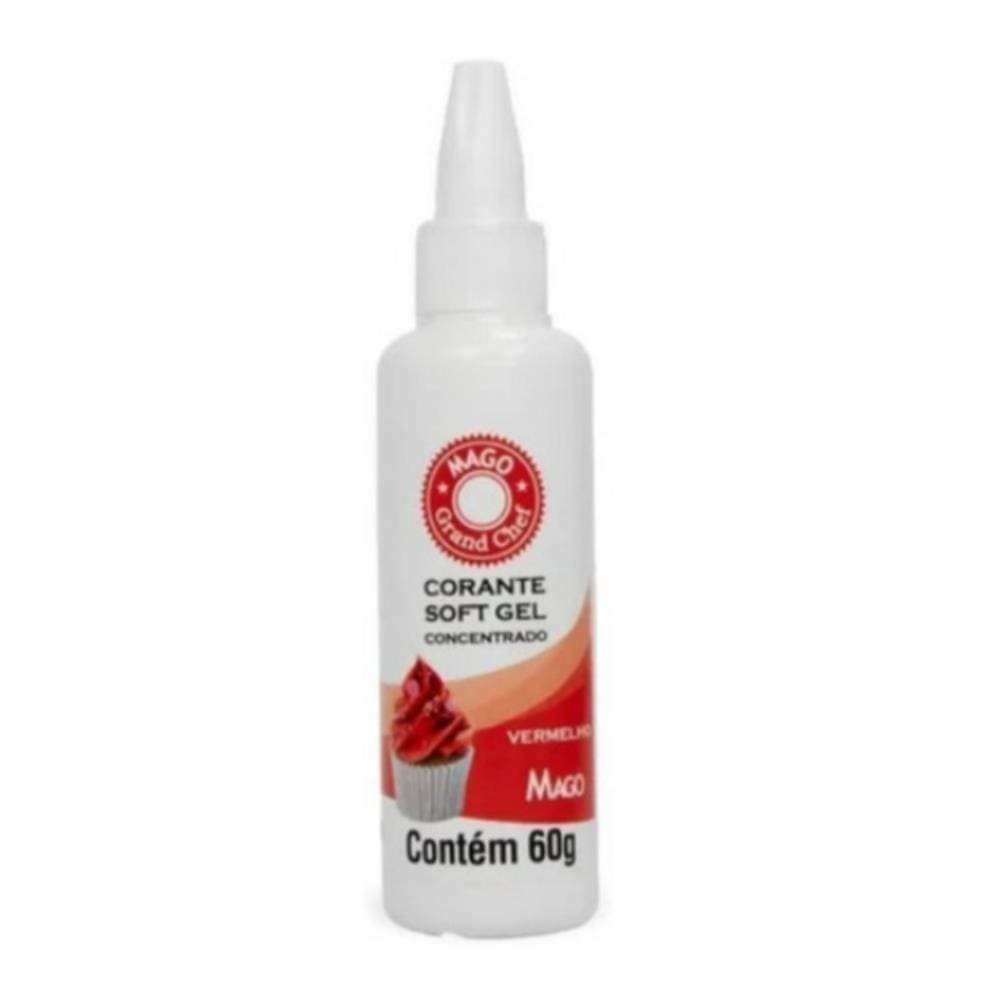 Corante Soft Gel Vermelho 60g