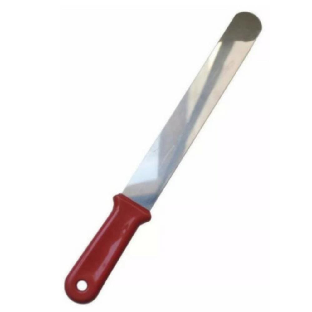 Espátula Para Alisar Bolo Vermelha