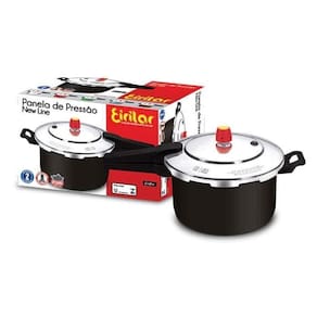 Panela de Pressão Fechamento Externo Black Eirilar 7,5 Litros
