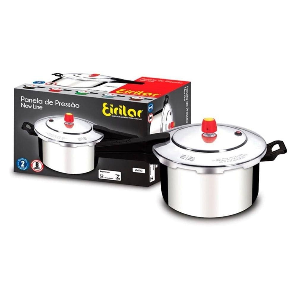 Panela de Pressão Fechamento Externo Polida Eirilar 7,5 Litros