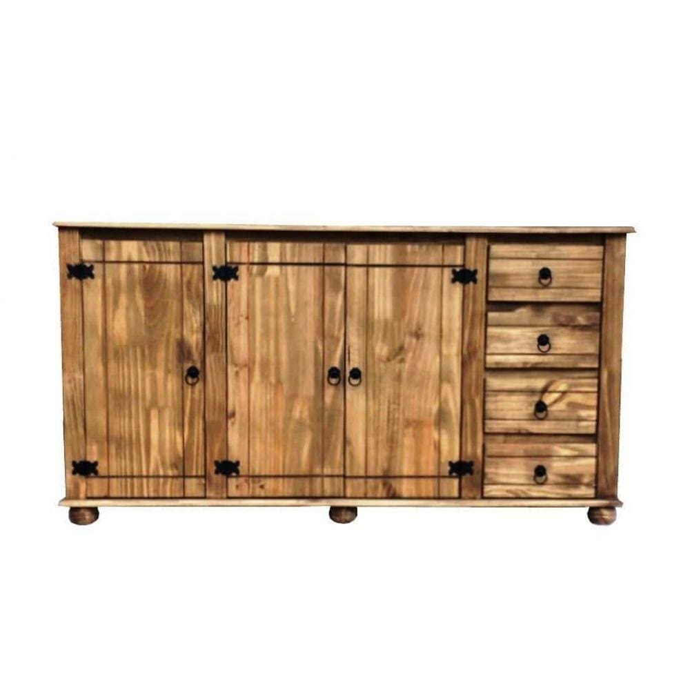 Balcão com Tampo de Madeira Maciça 85x40x1,60 Móveis Rio Negrinho