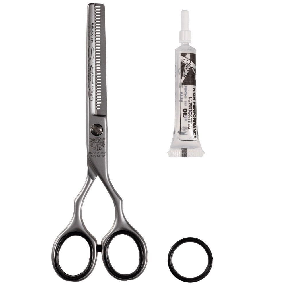 TESOURA PROFISSIONAL 5.5" FIO LISO DESBASTE KIEPE MARCO BONI