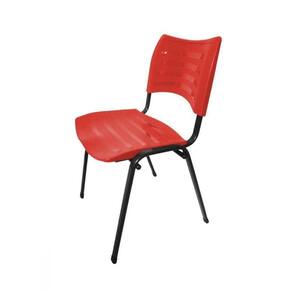 Cadeira Empilhável Iso Linha Polipropileno Iso Vermelho