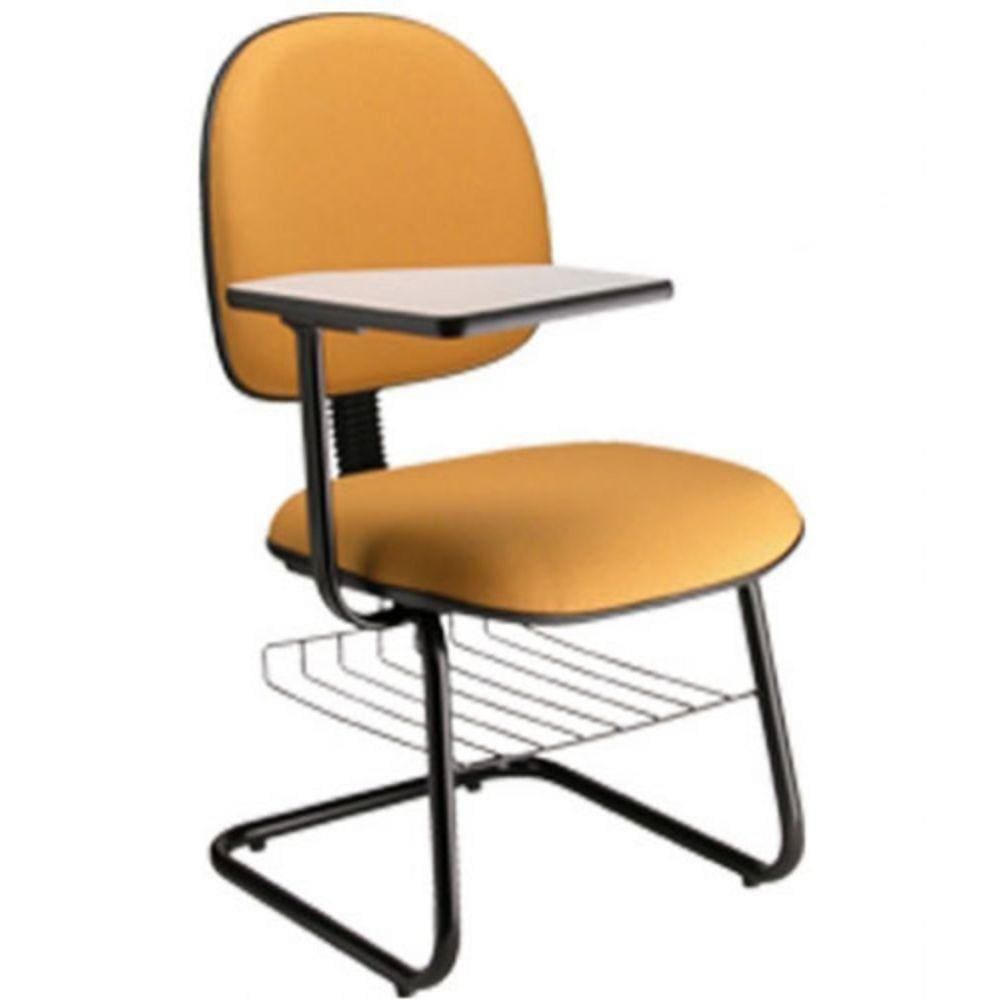 Cadeira Executiva Universitária Base Fixa em S Amarelo