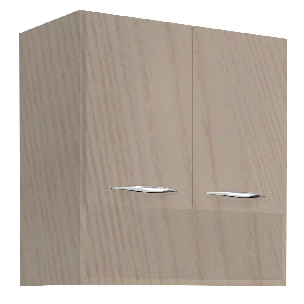 Armário Duas Portas Com Nicho Madeirado