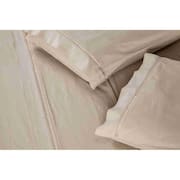 Jogo de Lençol Casal 400 Fios Percal 3 Peças Ponto Palito 100% Algodão Aconchego Prata Casa Dona