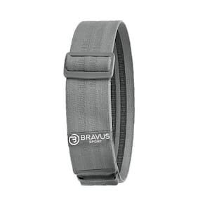 Hip Mini Band Super Forte Cinza Ajustável Premium Bravus