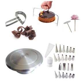 Kit Confeiteiro Unique - Bailarina 40cm + Bicos Para Confeitar + Nivelador Cortador  Bolos + Kit Suporte de Rosas + Raspador de  Chocolate