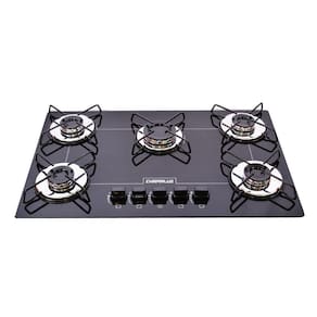 Cooktop 5 Bocas Chamalux Preto com Ultra Chama Bivolt