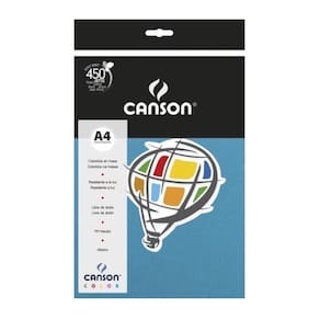 Papel Color Plus A4 Canson 120G 15 Folhas Azul Royal