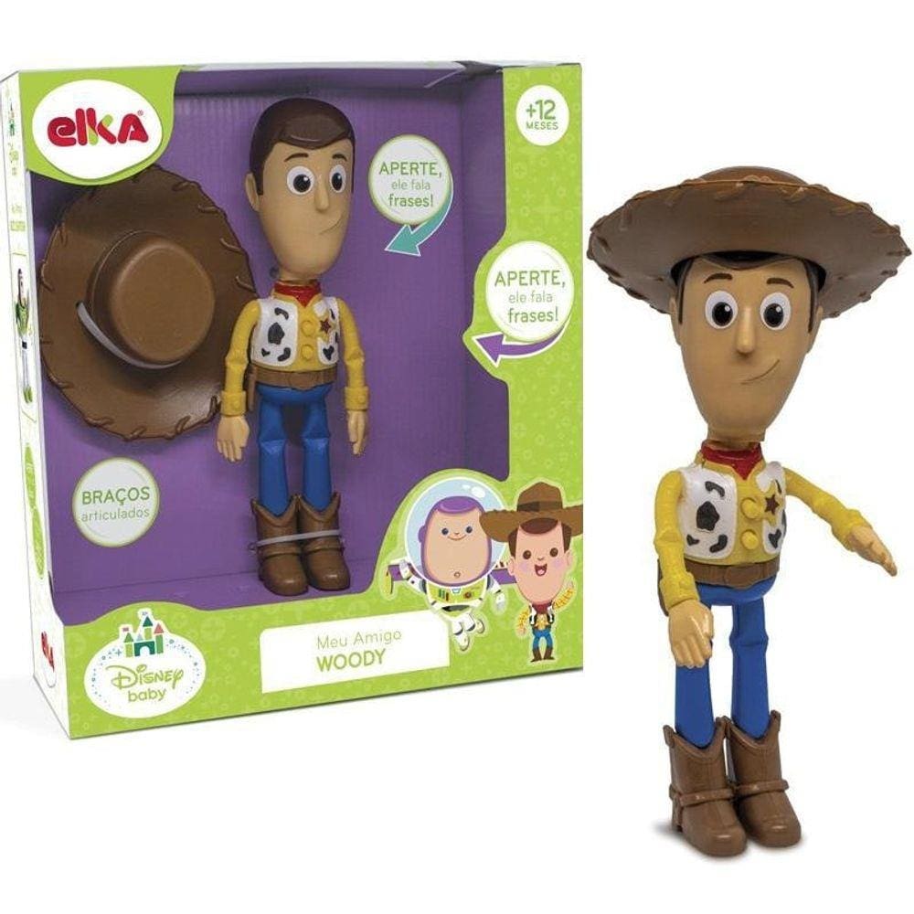 Boneco Woody Toy Story Com Som Fala Frases - Elka