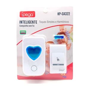 Campainha Inteligente sem fio longo alcance Ípega Kp-ca322
