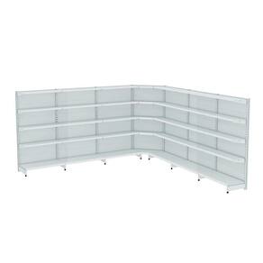 Gondola Parede 170 Amapa Flex Kit 6 Metros 1 Canto Branco SP