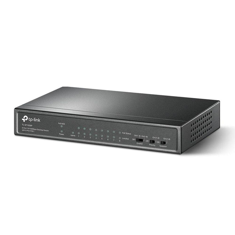 Switch 9 Portas Fast 10/100 (8 Portas Poe+) Tl-Sf1009P