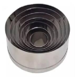 Jogo Cortador Redondo Para Massa Inox