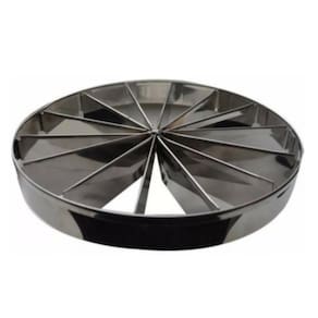 Marcador Fatias 6 Fatias 30cm Em Inox  / Pudim, Torta, Bolos