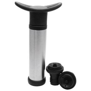 Bomba A Vacuo Para Vinho Duas Rolhas Kit 3 Peças