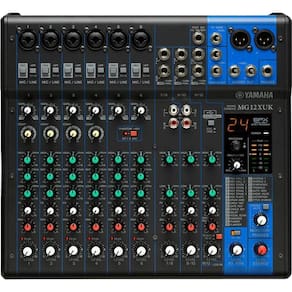 Mesa De Som 12 Canais Mg12Xuk Preta Yamaha
