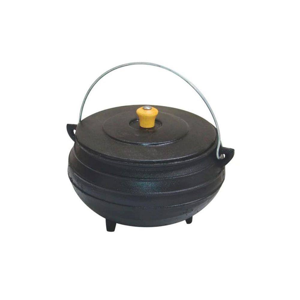 Panela Tripe De Ferro Fundido Com Tampa - Capacidade 1,3 Lt