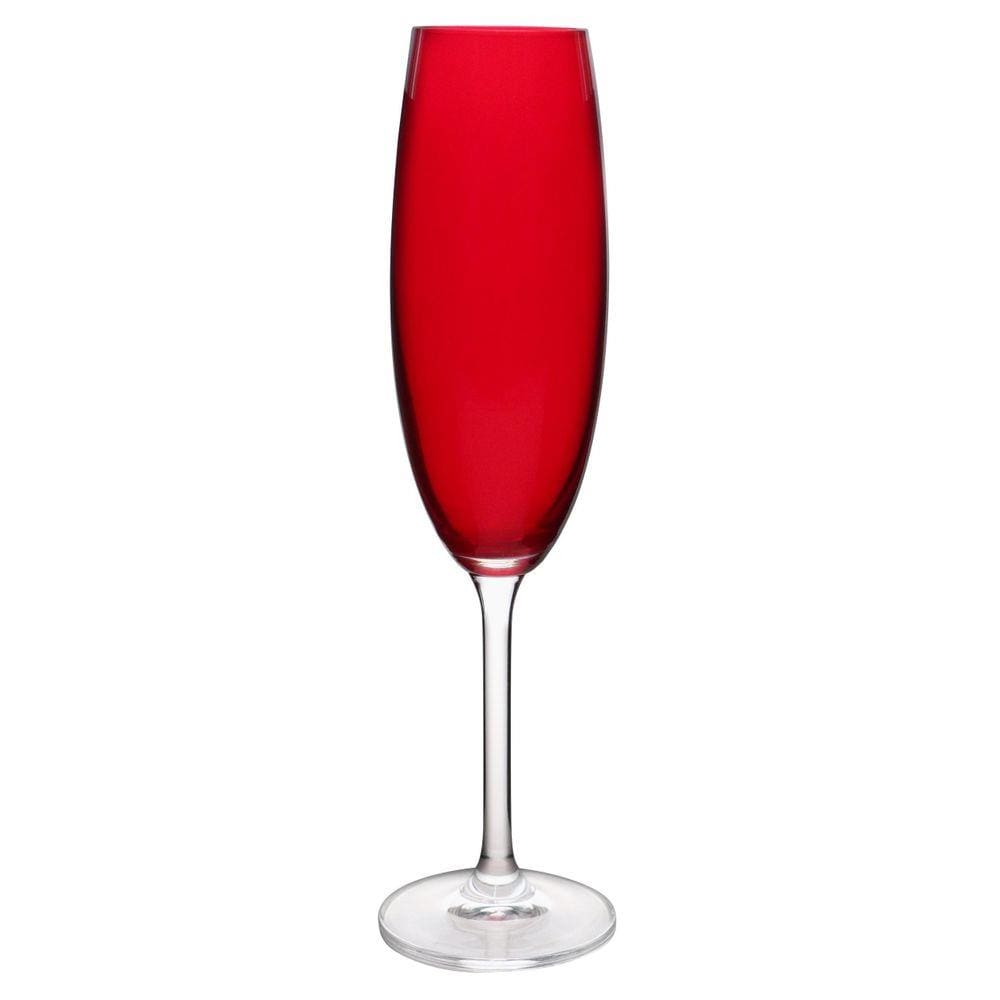Jogo 6 Taças Champanhe Gastro Cristal 220Ml Carmim Bohemia